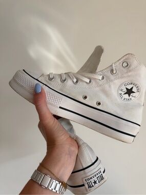 Converse Chuck Taylor All Star Lift Platform High Top Sneakers White